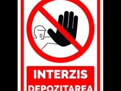 Semn pentru interzicerea depozitarea